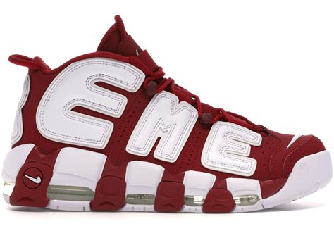 nike air uptempo supreme red|nike air more uptempo suptempo red.